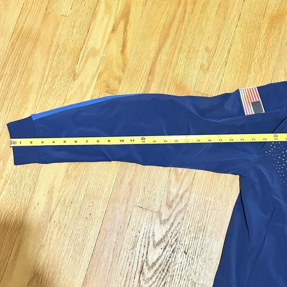 Nike Dri-FIT ADV Team USA Men’s Size S Blue Olympics 2024 Podium Zip-Up Jacket